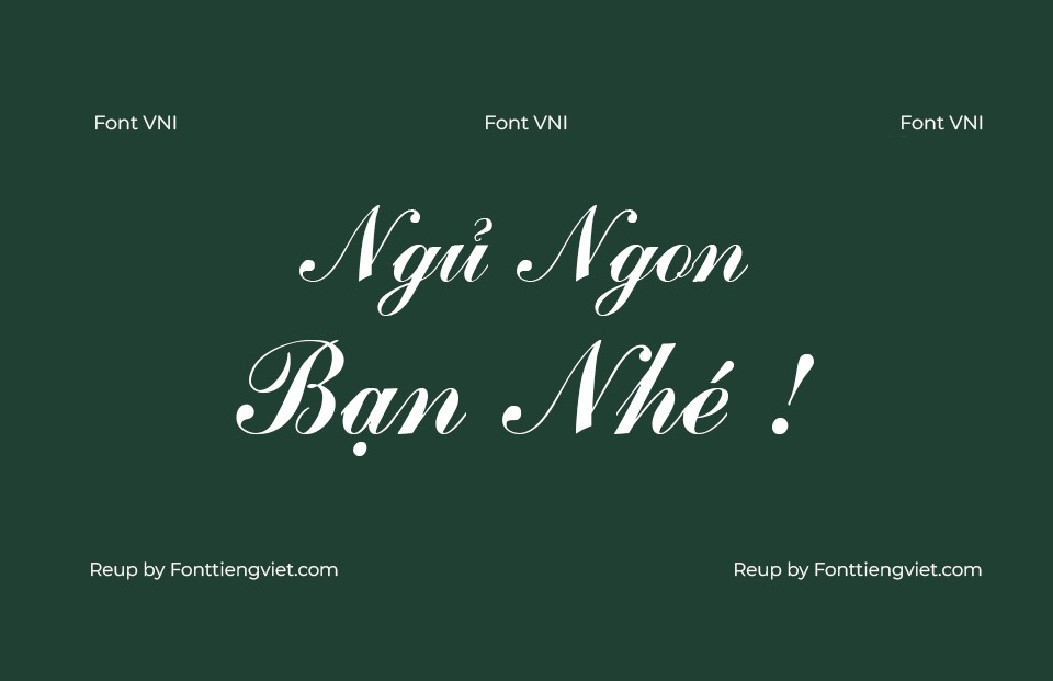 Font Việt hoá VNI Commerce