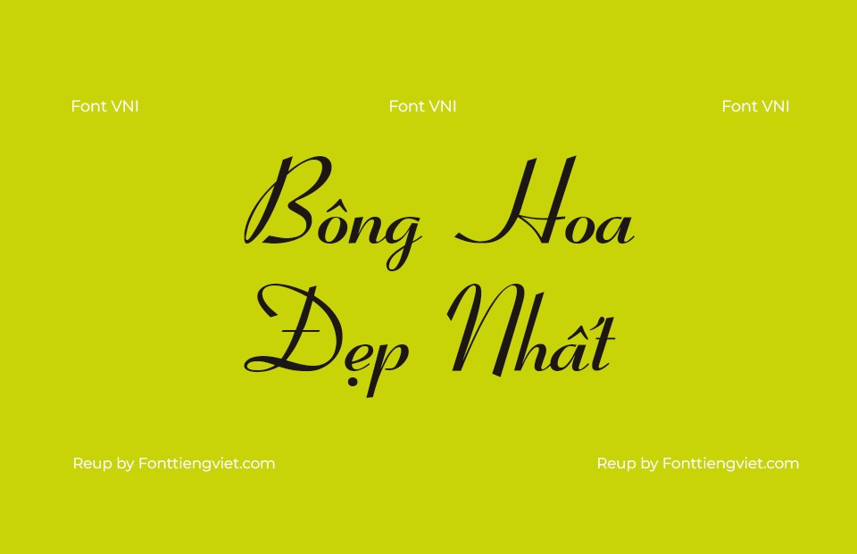 Font Việt hoá VNI Coronet
