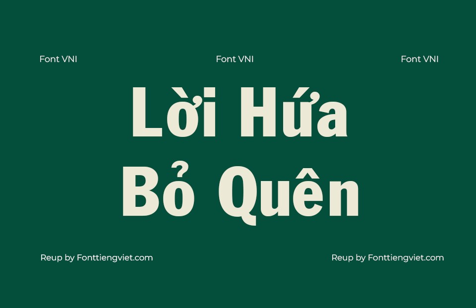 Font Việt hoá VNI Franko