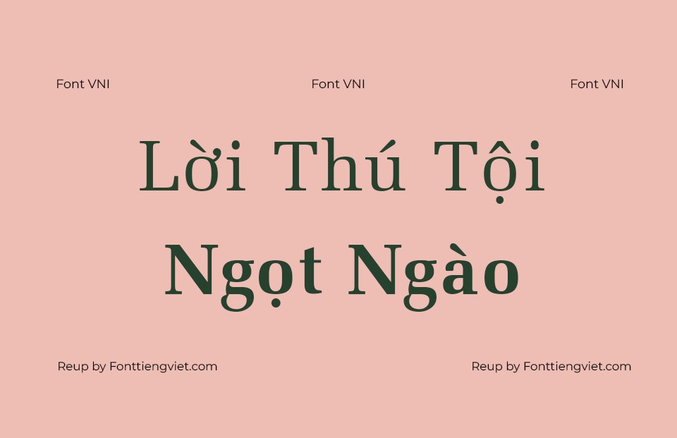 Font Việt hoá VNI Meli