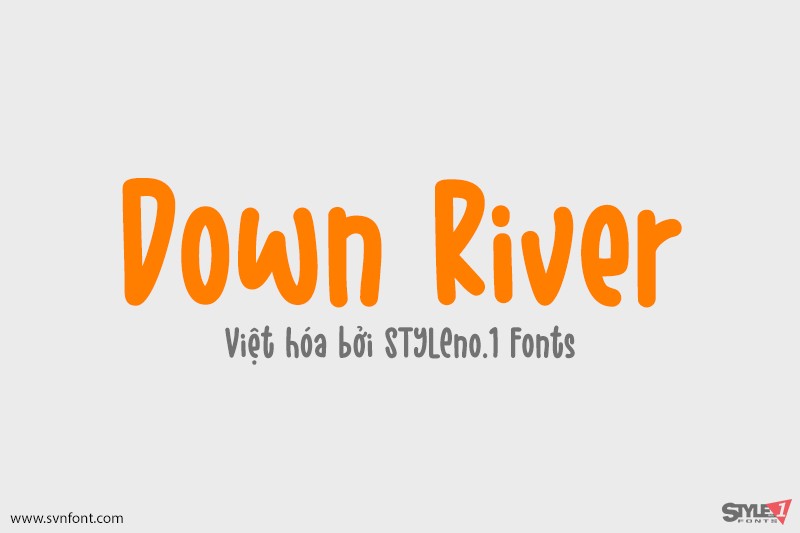 Font Việt hóa SVN Down River