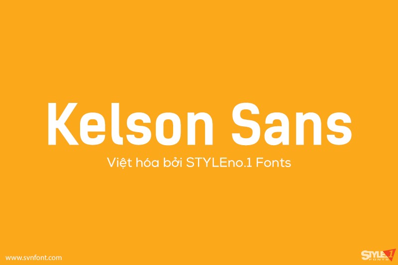 Font Việt hóa SVN Kelson Sans ( 3 file )