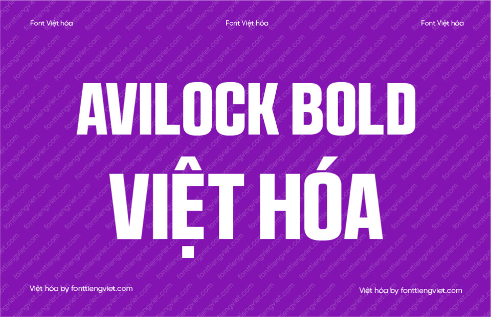 Font Việt hóa 1FTV Avilock Bold