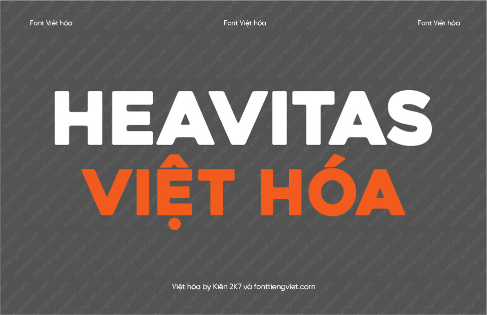 Font Việt hóa 1FTV Heavitas