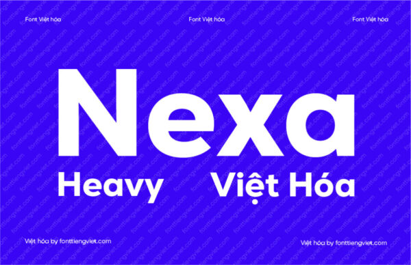 Fonttiengviet.com | Font Việt hóa 1FTV Nexa Heavy - Fonttiengviet.com