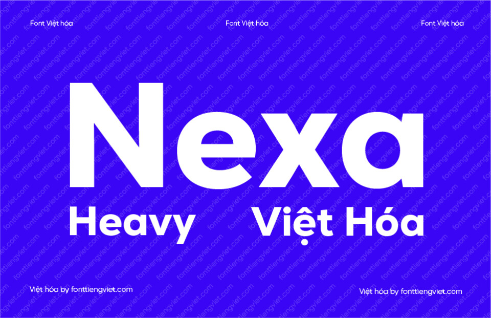 Font Việt hóa 1FTV Nexa Heavy