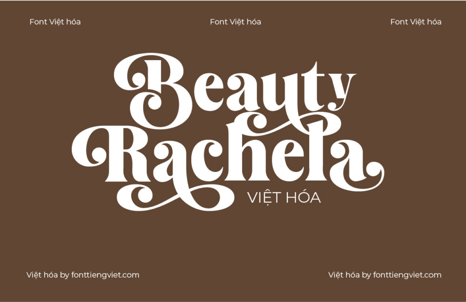 Font Việt hóa 1FTV VIP Beauty Rachela