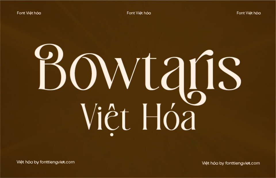 Font Việt hóa 1FTV VIP Bowtaris