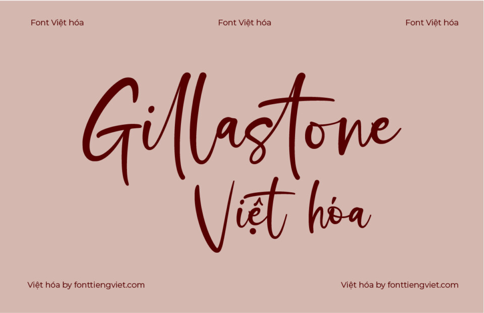 Font Việt hóa 1FTV VIP Gillastone