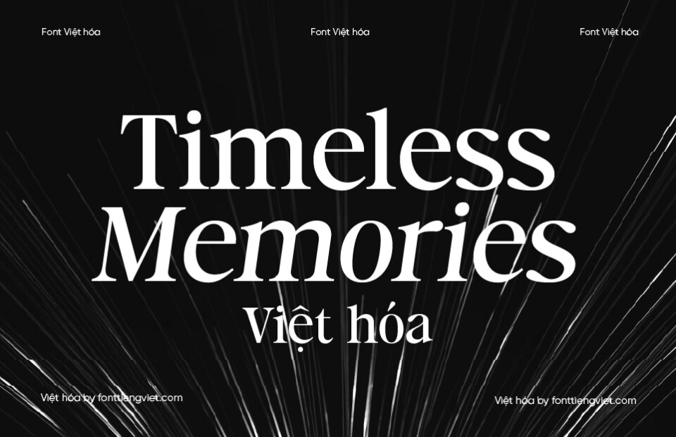 Font Việt hóa 1FTV VIP Timeless Memories Regular