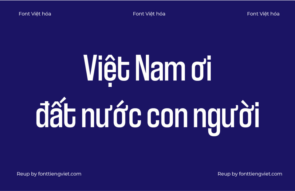 Font Việt hóa Coolvetica Condensed Rg
