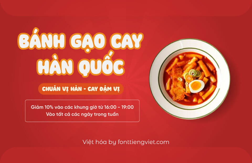 Font Việt hóa 1FTV VIP Super Foods