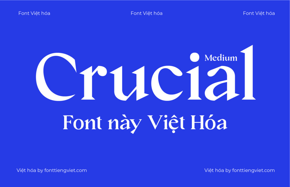 Font Việt hóa 1FTV Crucial Medium ( 2 file )
