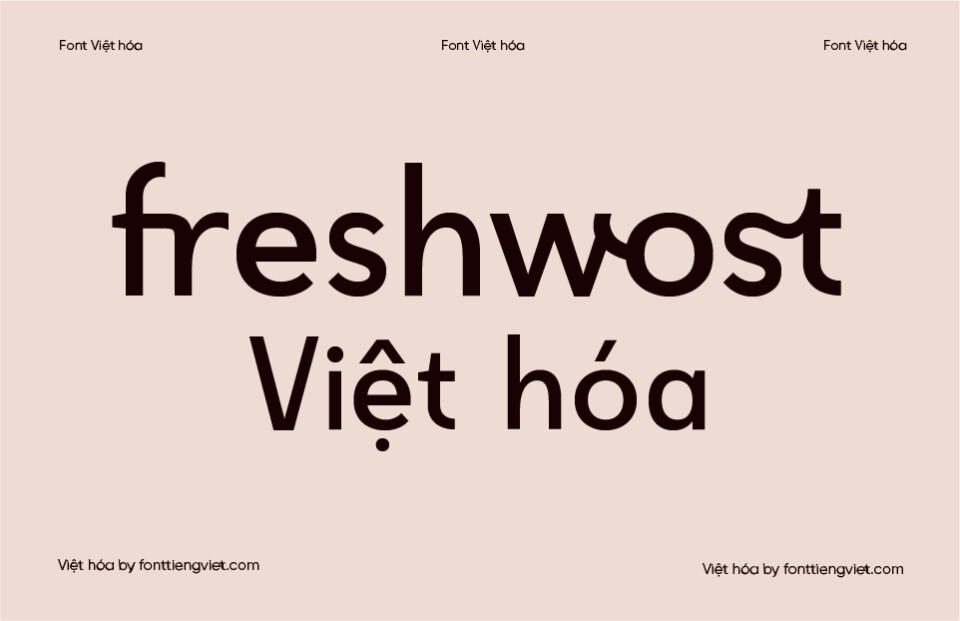 Font Việt hóa 1FTV Freshwost