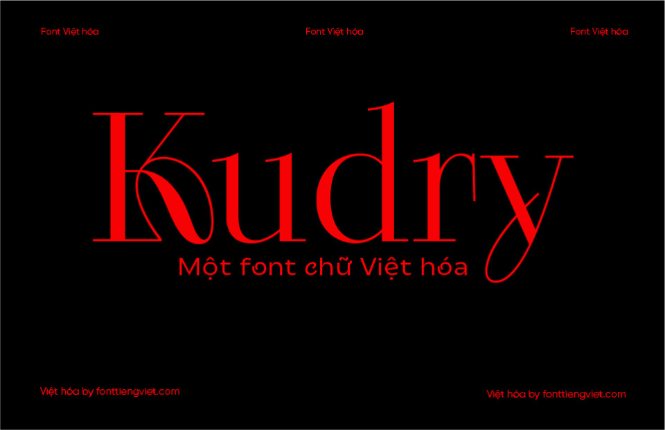 Font Việt hóa 1FTV VIP Kudry