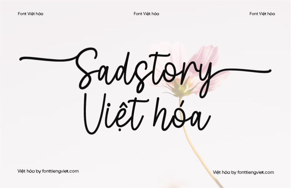 Font Việt hóa 1FTV VIP Sadstory