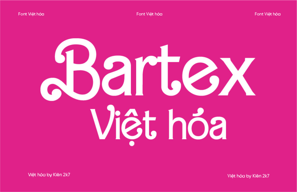 Font Việt hóa KK7 Bartex