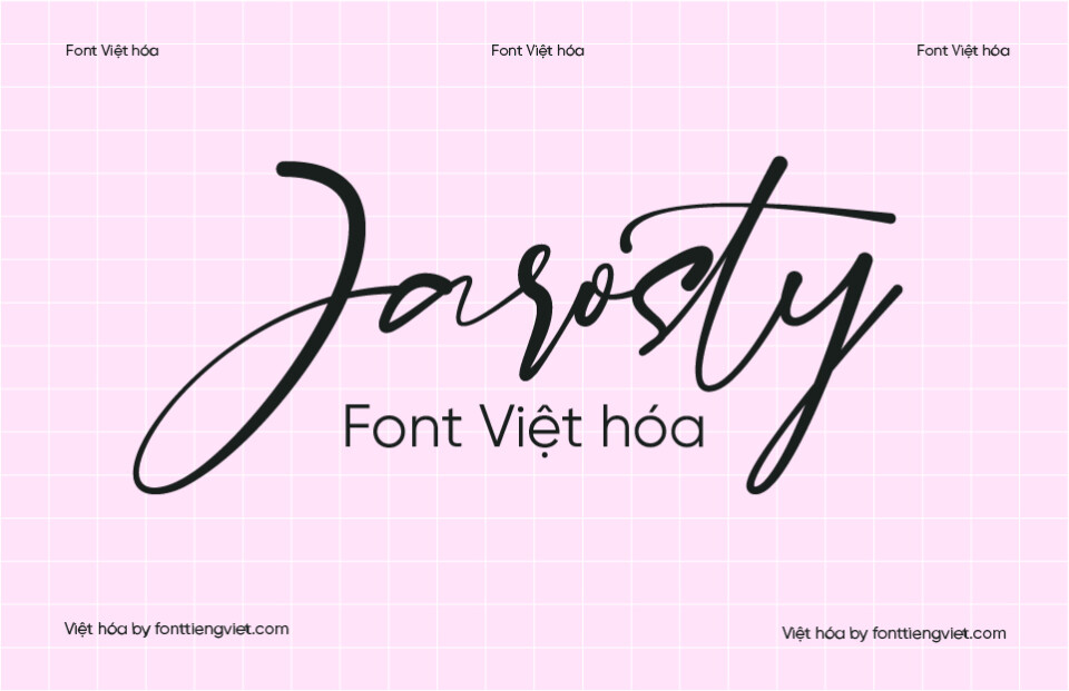 Font Việt hóa 1FTV VIP Jarosty