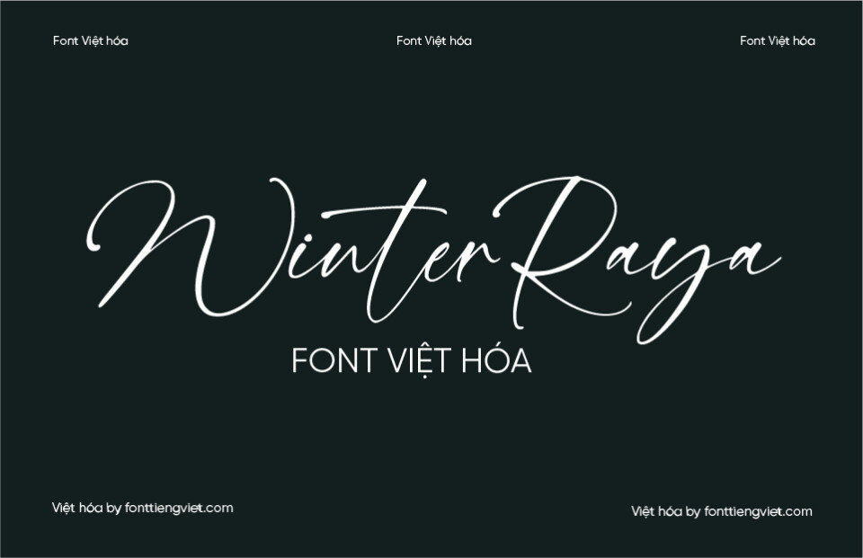 Font Việt hóa 1FTV VIP WinterRaya