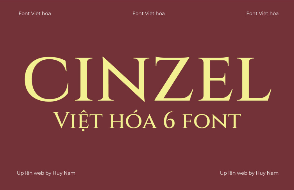 Font Việt hóa Cizel ( 6 font )