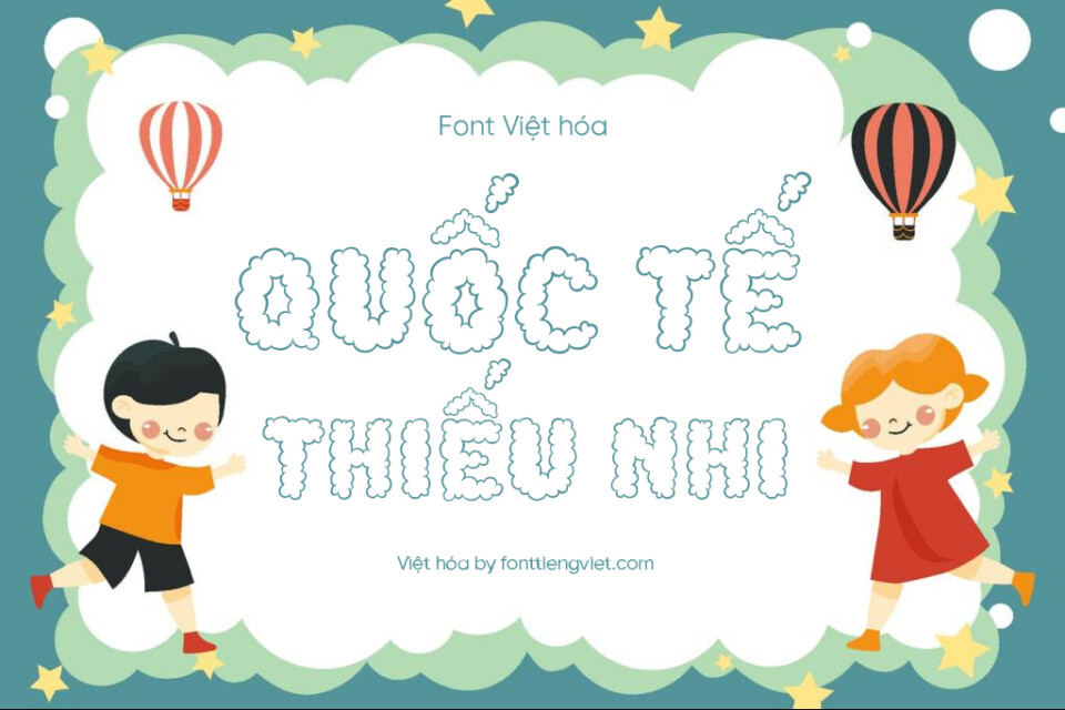 Font Việt hóa 1FTV Cotton Cloud