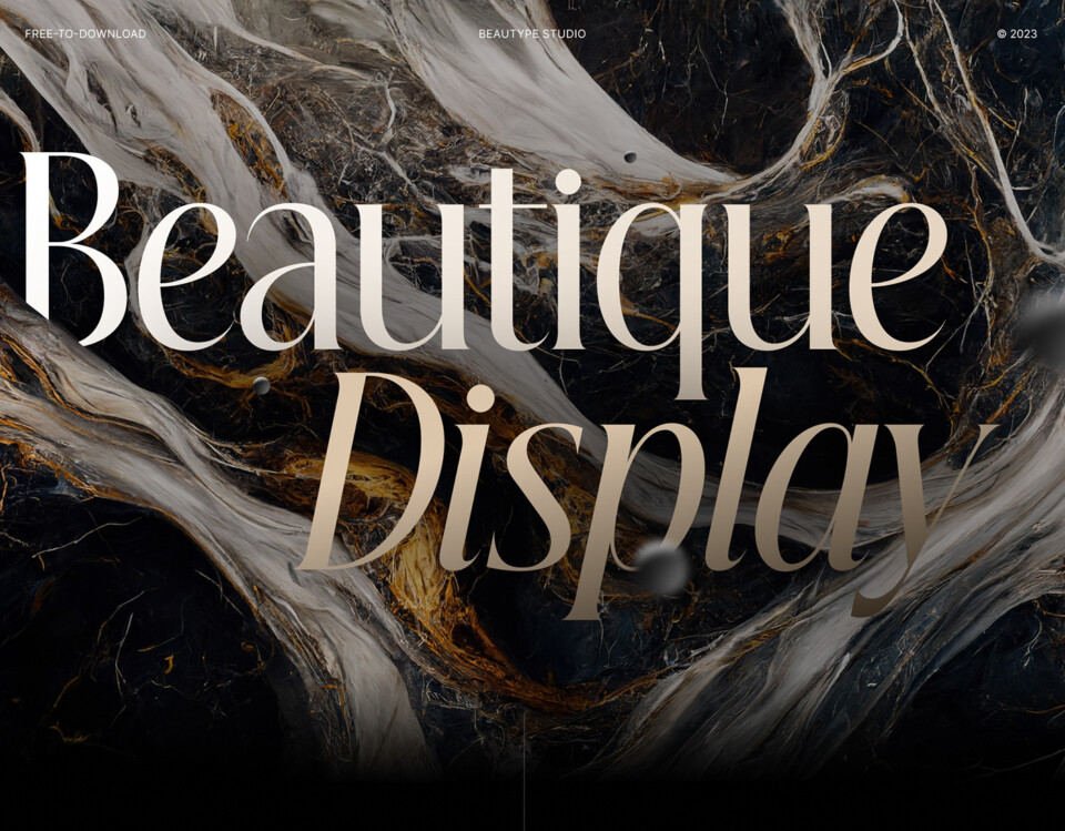 Font Tiếng Việt Beautique Display 1.1