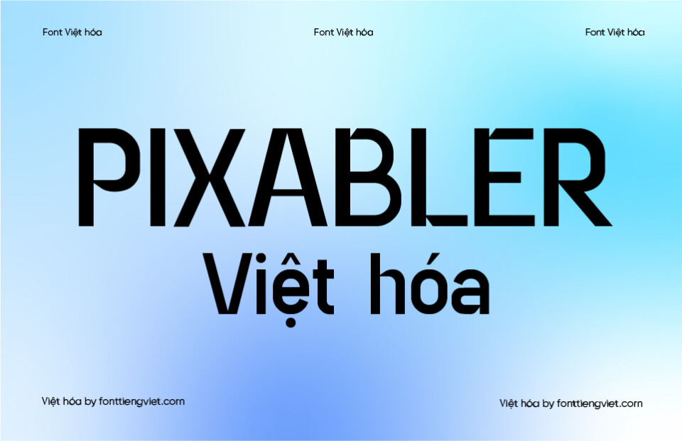 Font Việt hóa 1FTV Pixabler