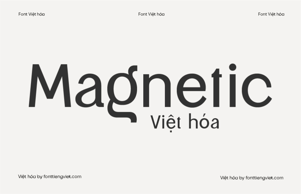 Font Việt hóa 1FTV SS Magnetic Regular