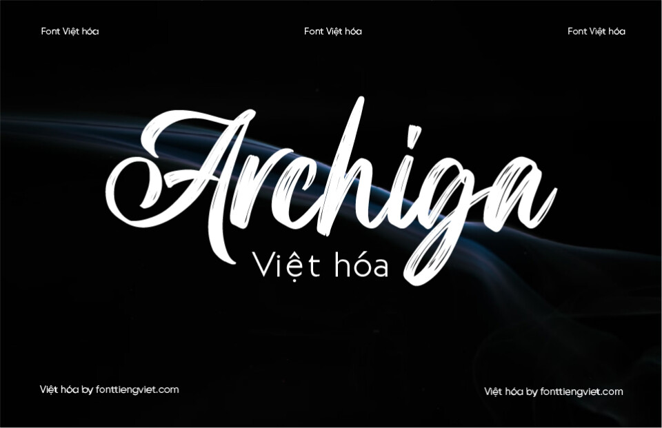 Font Việt hóa 1FTV VIP Archiga – Brush