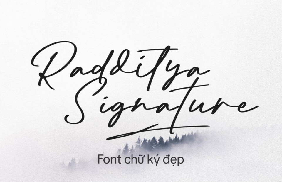 Font Việt hóa VN Radditya Signature