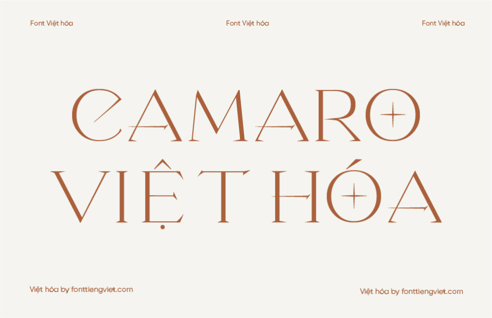 Font Việt hóa 1FTV Camaro