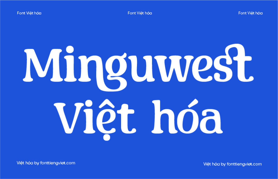 Font Việt hóa 1FTV Minguwest