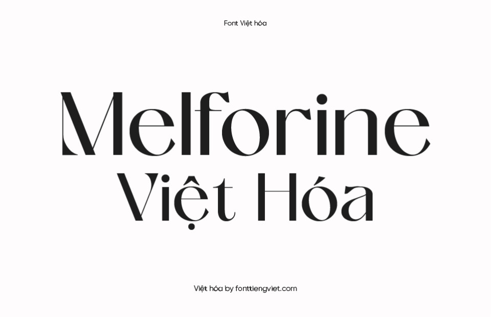 Font Việt hóa 1FTV VIP Melforine