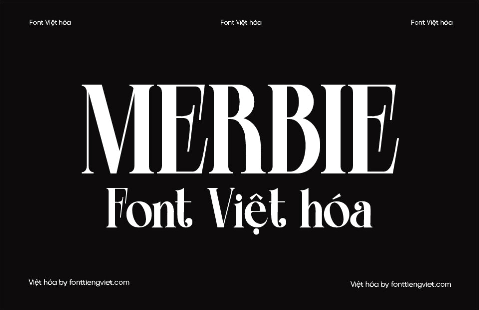 Font Việt hóa 1FTV VIP Merbie