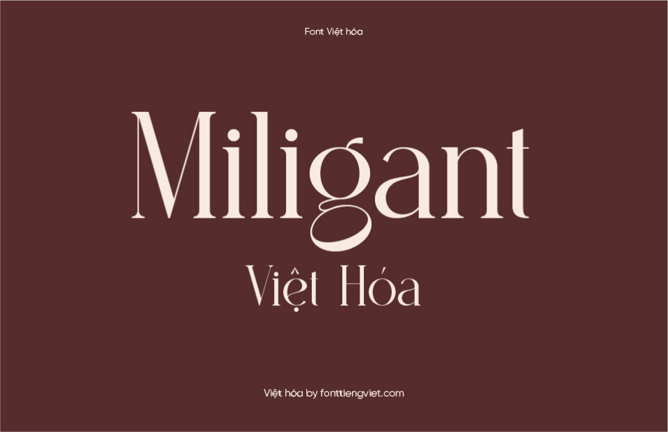 Font Việt hóa 1FTV VIP Miligant