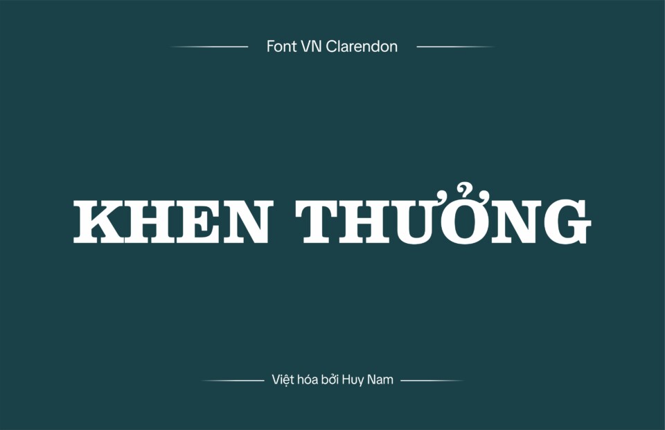 Font Việt hóa VN Clarendon