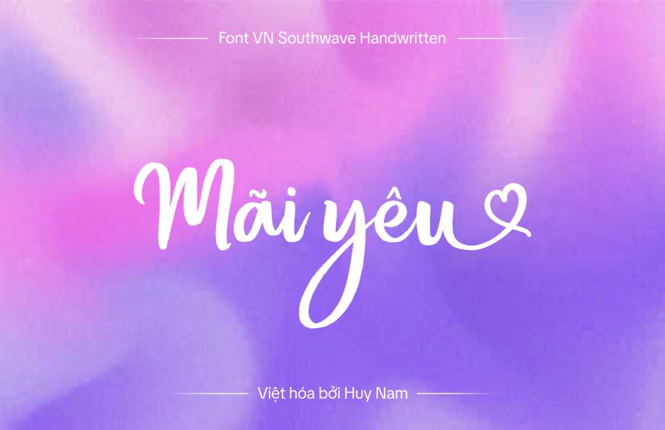 Font Việt hóa VN Southwave Handwritten