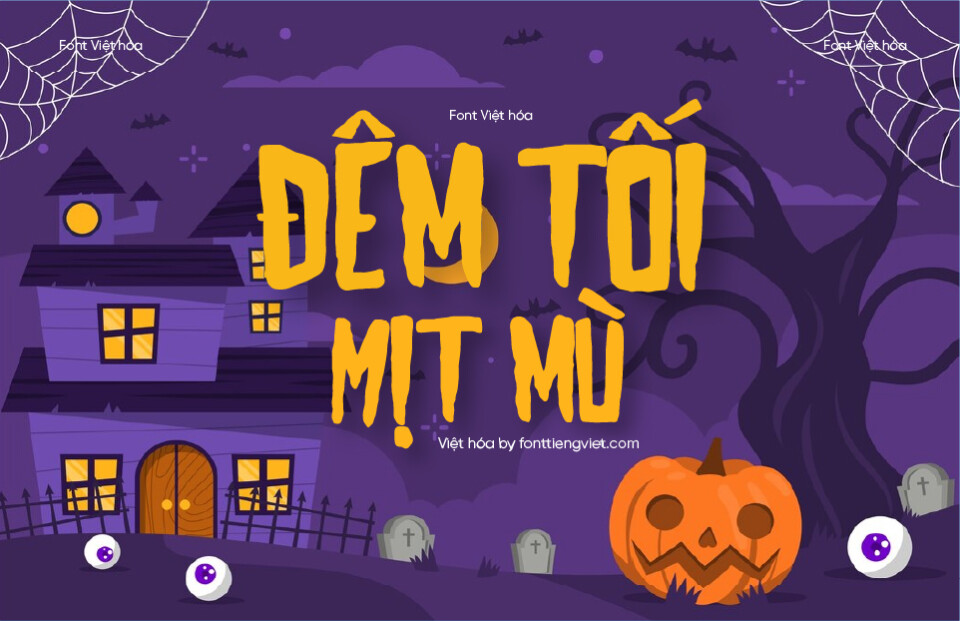 Font Việt hóa 1FTV VIP MAYHEM – Font Halloween