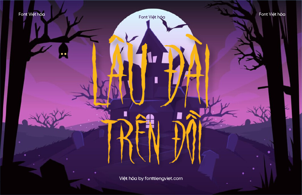 Font Việt hóa 1FTV VIP Raven Song – Font Halloween