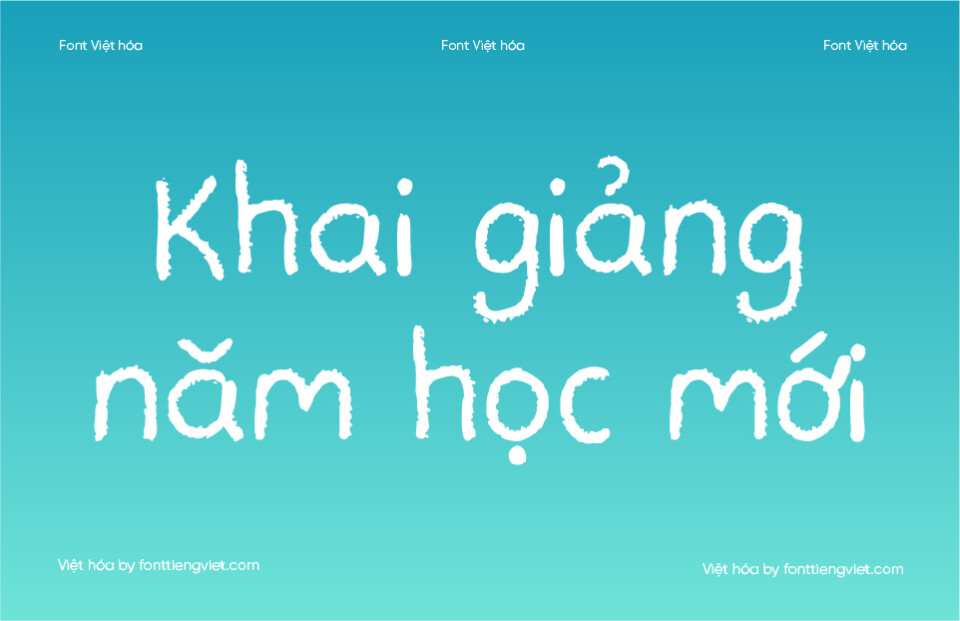 Font Việt hóa 1FTV VIP Teachers Student – Phấn