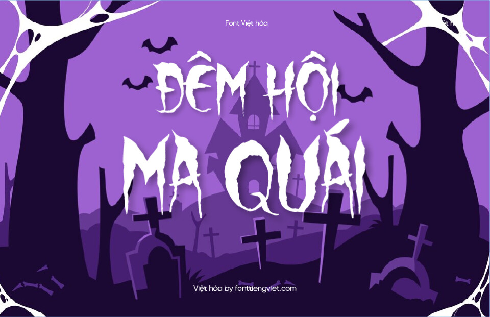 Font Việt hóa 1FTV VIP Wolf Moon – Font Halloween