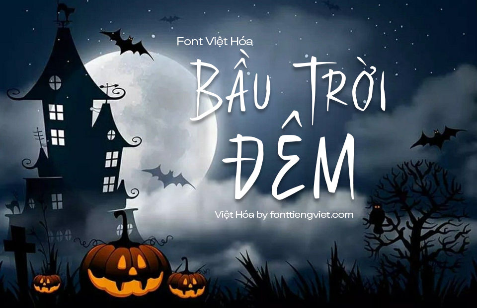 Font Việt hóa 1FTV VIP Morbid Night – Halloween