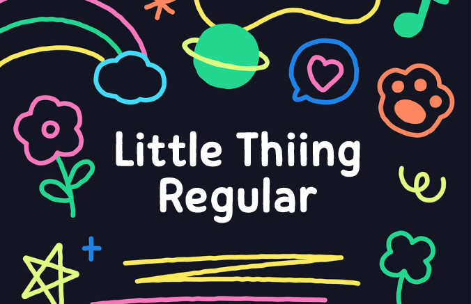 Font Tiếng Việt Little-thiing Regular