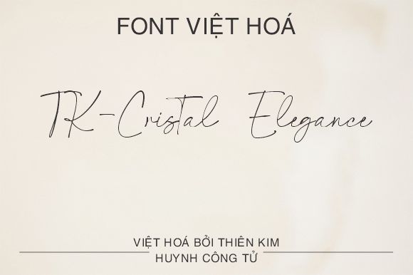 Font Việt Hoá TK-Cristal Elegance