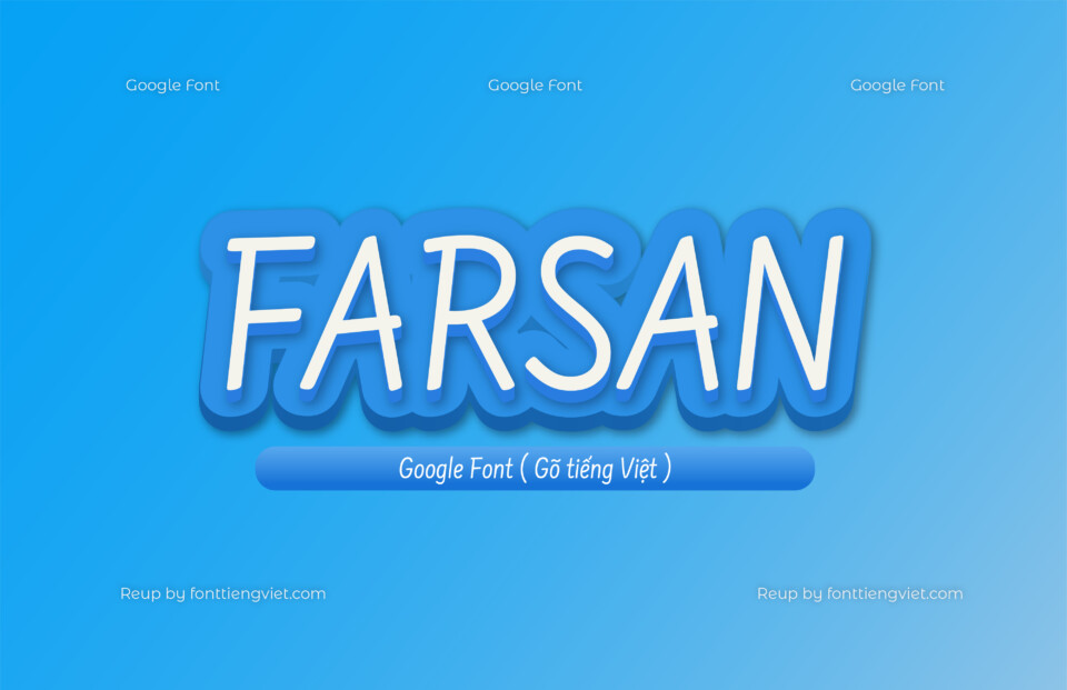 Font Farsan ( Gõ tiếng Việt )