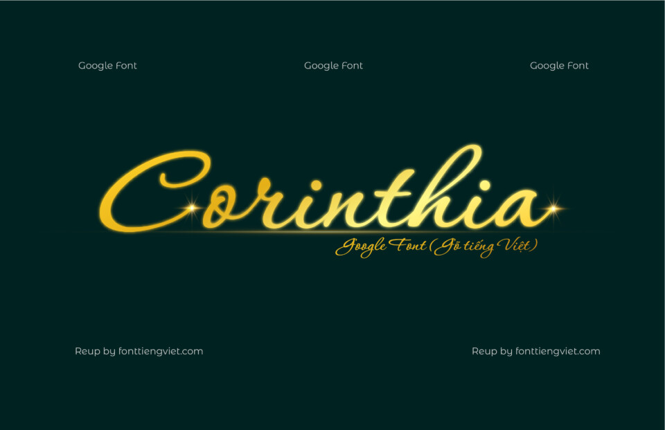 Font Corinthia ( Gõ tiếng Việt )