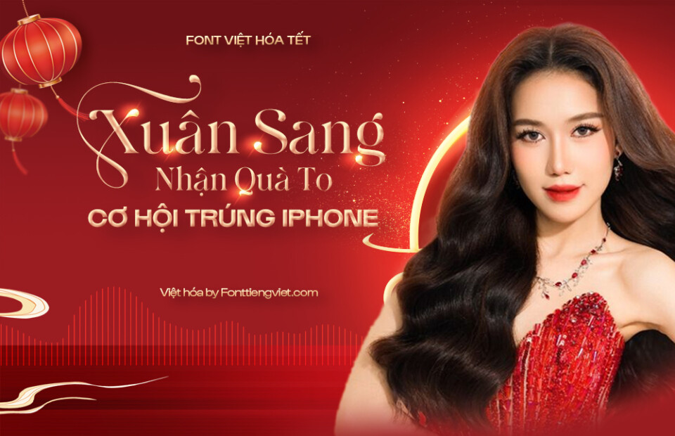 Font Việt hóa tết 1FTV VIP Sac Xuan 01