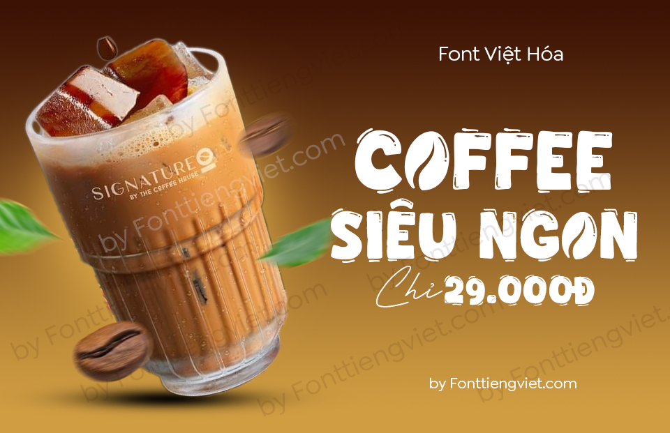 Font Việt hóa 1FTV VIP Coffee Town