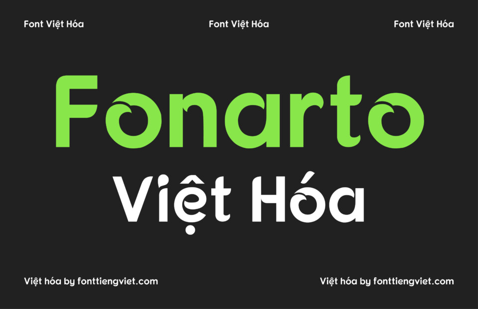 Font Việt hóa 1FTV VIP Fonarto