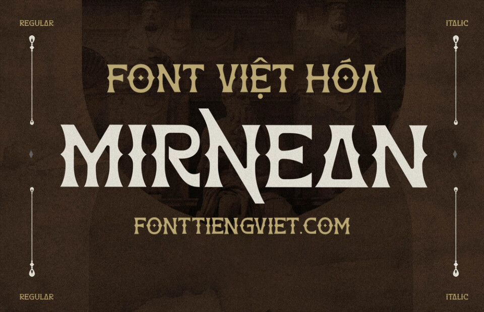 Font Việt hóa 1FTV VIP Mirnean – Font Việt hóa vintage